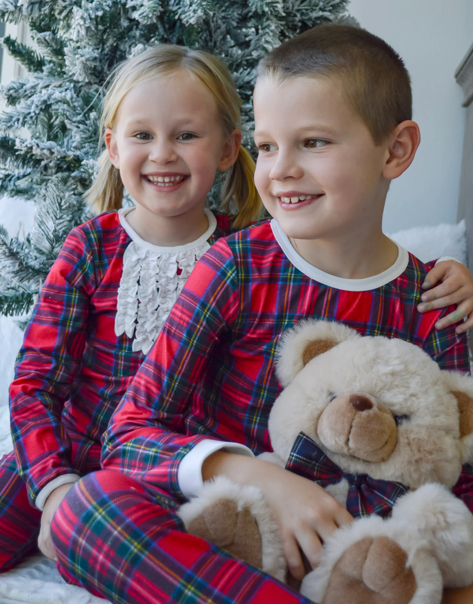 Ruffle Buttflap Pajamas - Tartan Holiday Lounge - Image 7