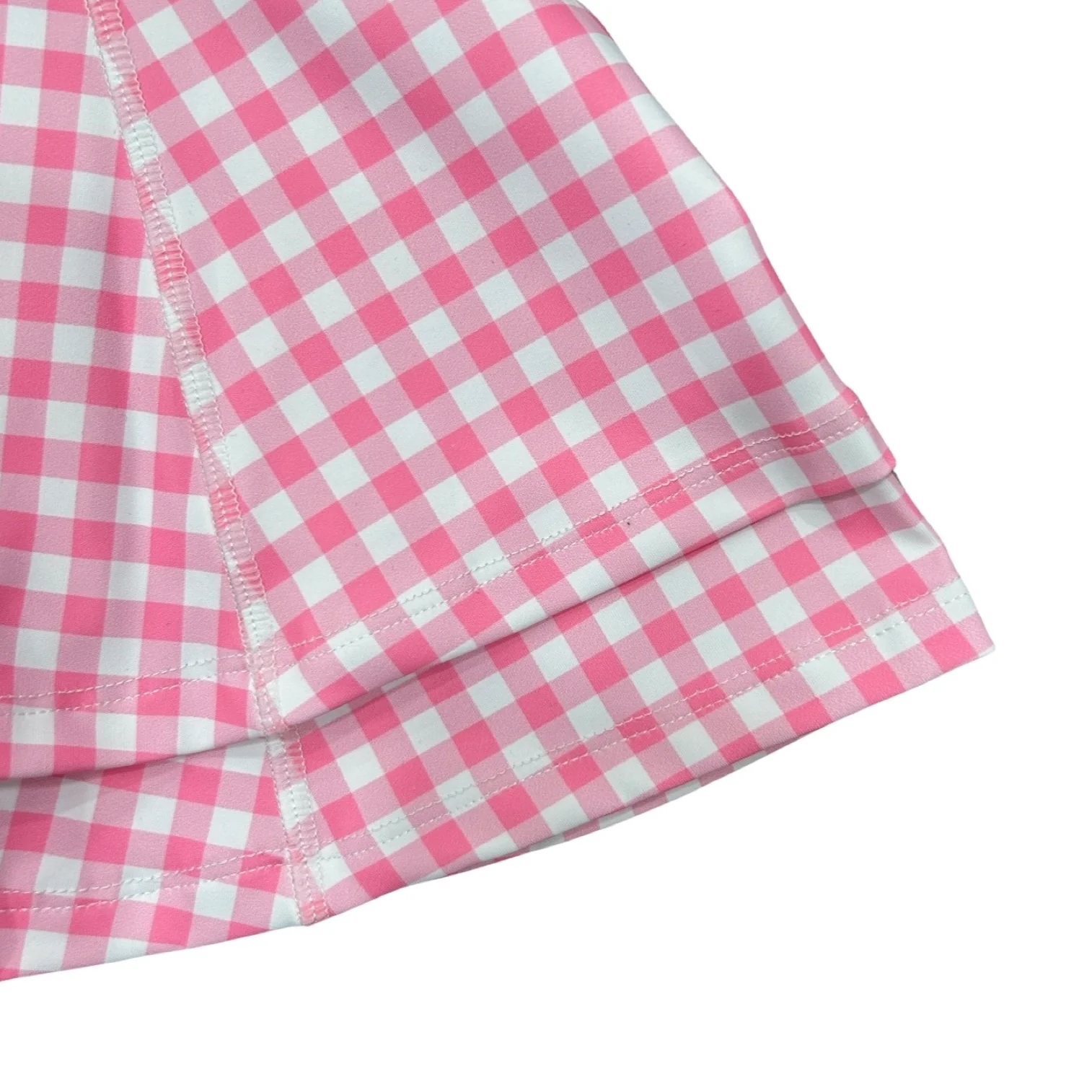 Ruffle Tennis Dress - Pink Gingham - Image 3
