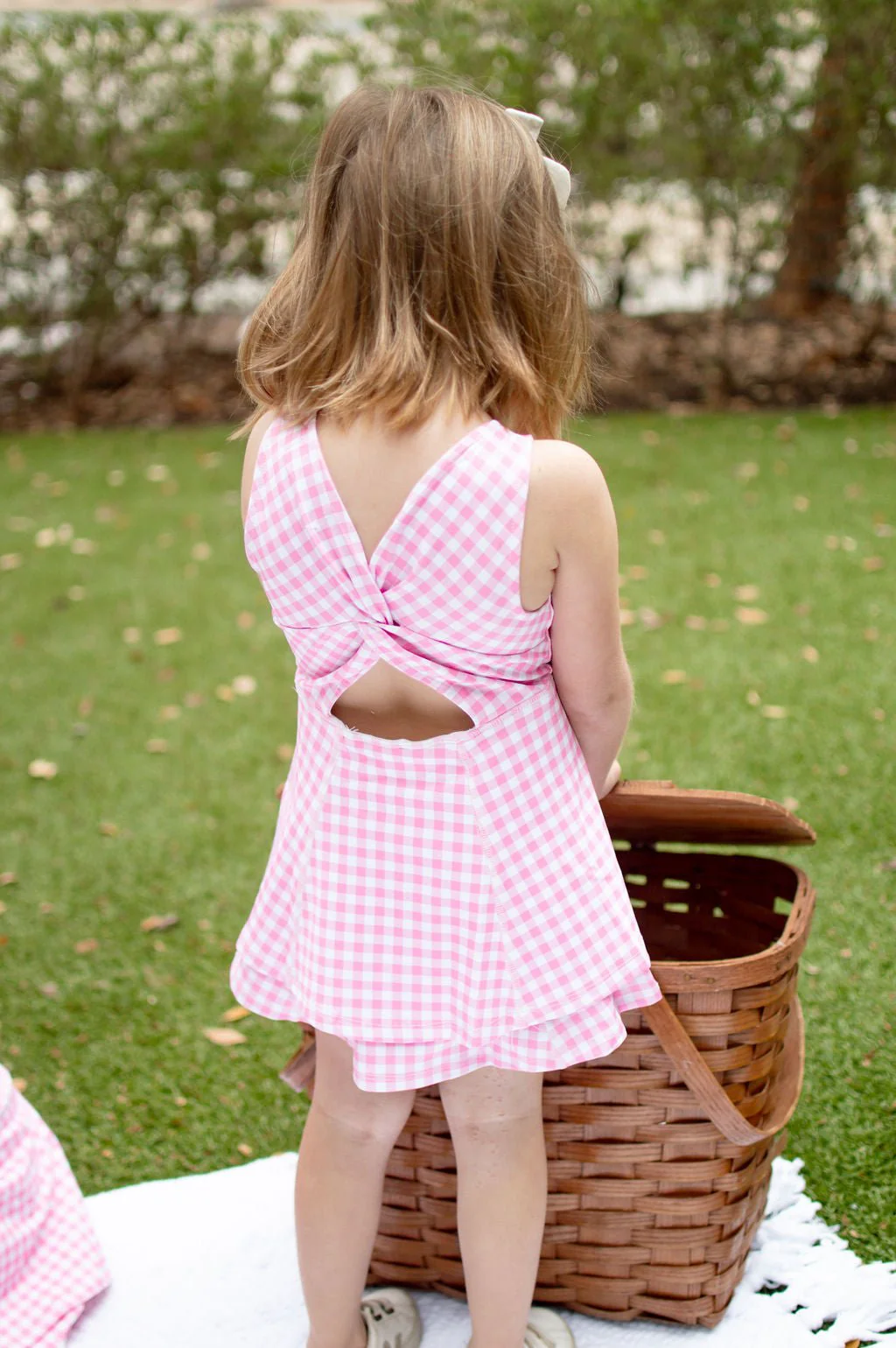 Ruffle Tennis Dress - Pink Gingham - Image 7