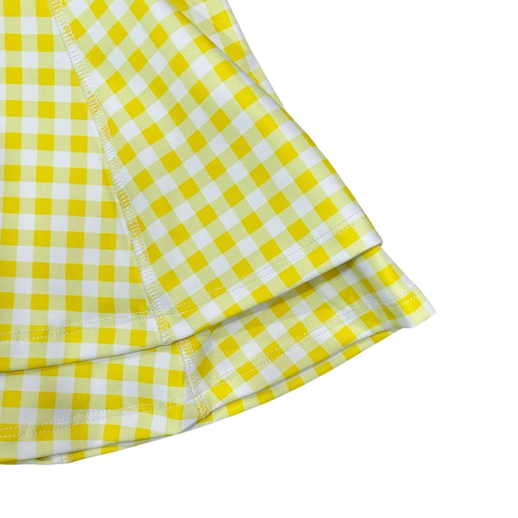 Ruffle Tennis Dress - Yellow Gingham - Image 2