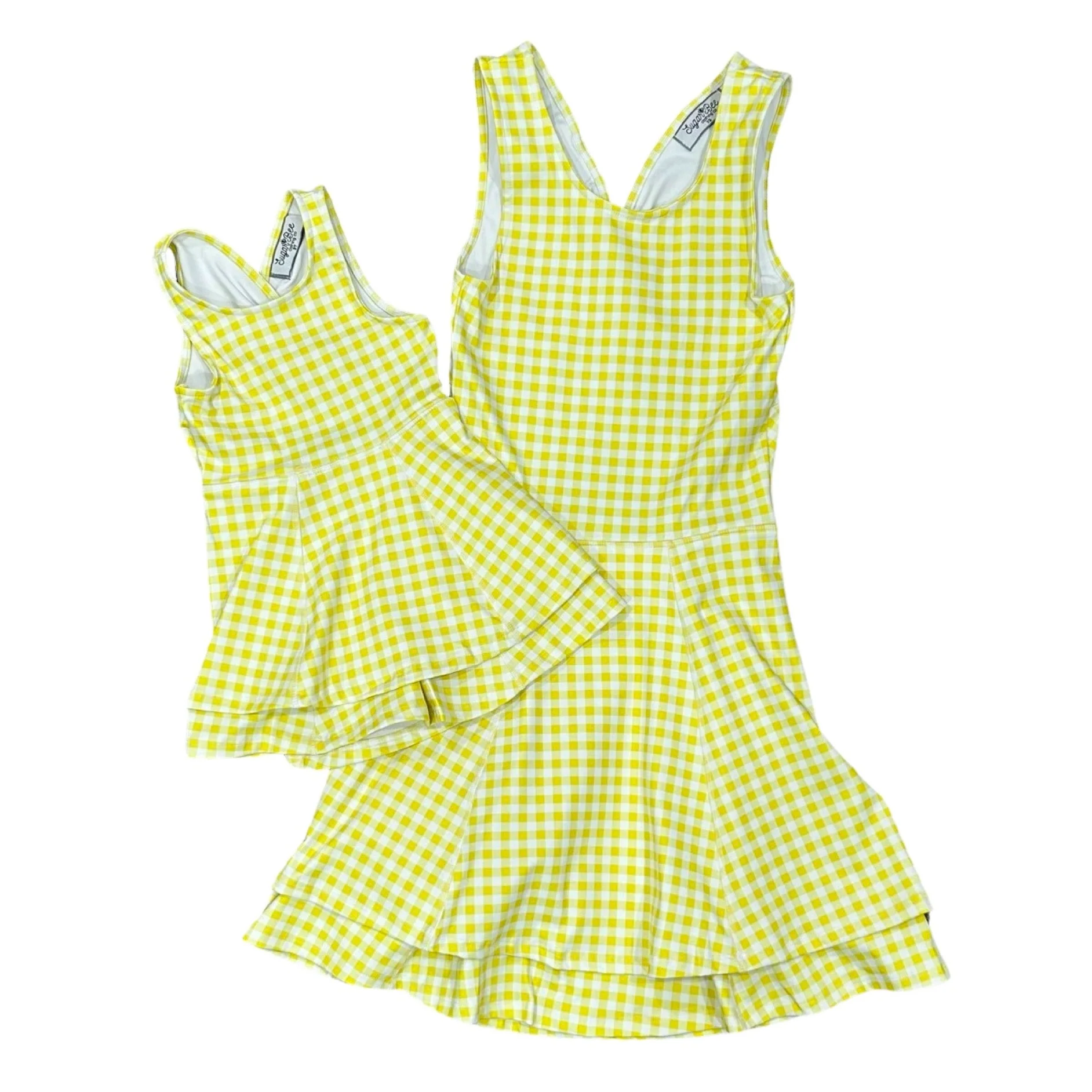 Ruffle Tennis Dress - Yellow Gingham - Image 6