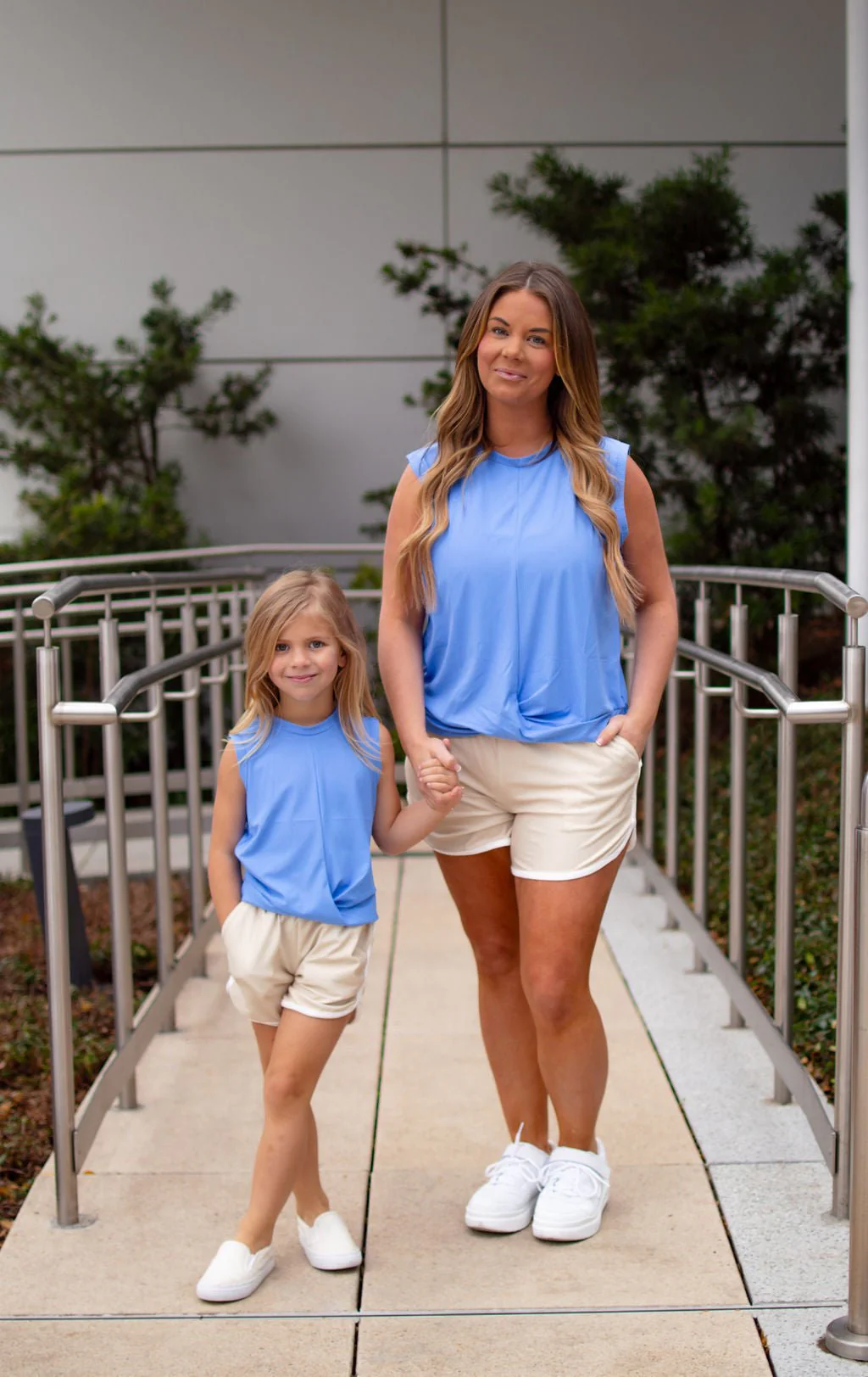 Track Shorts with Pockets - Taupe/Cream - Image 6