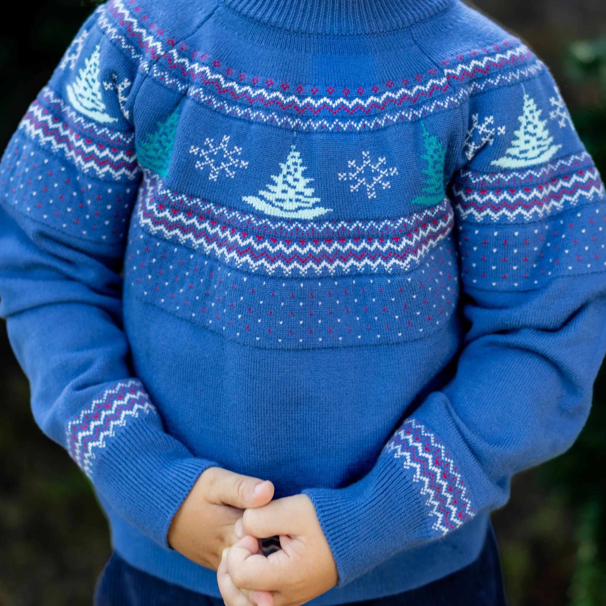 Tucker Crew Sweater - Peppermint Pines - Image 3