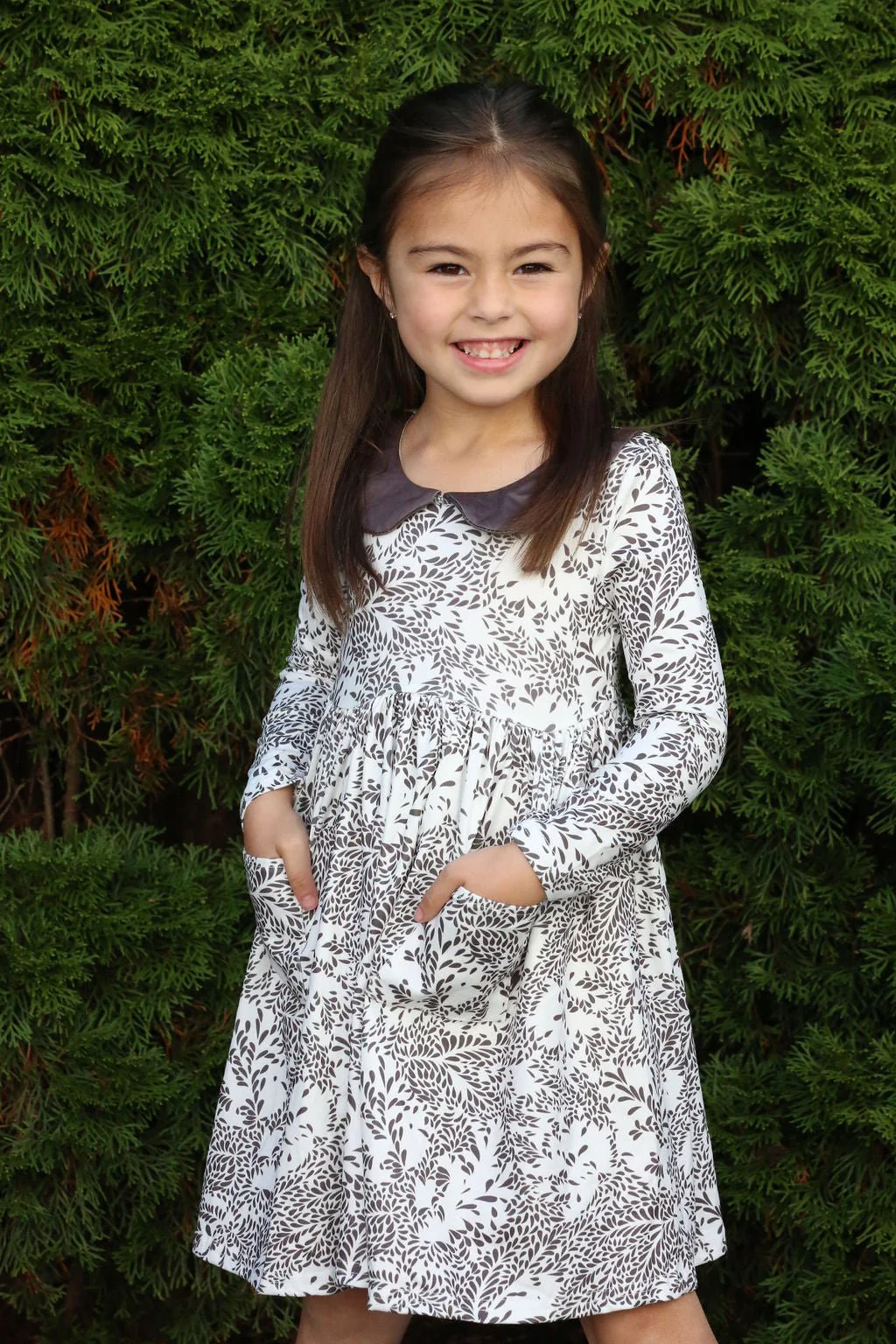 Claire Twirl Dress - Espresso Waves - Image 2