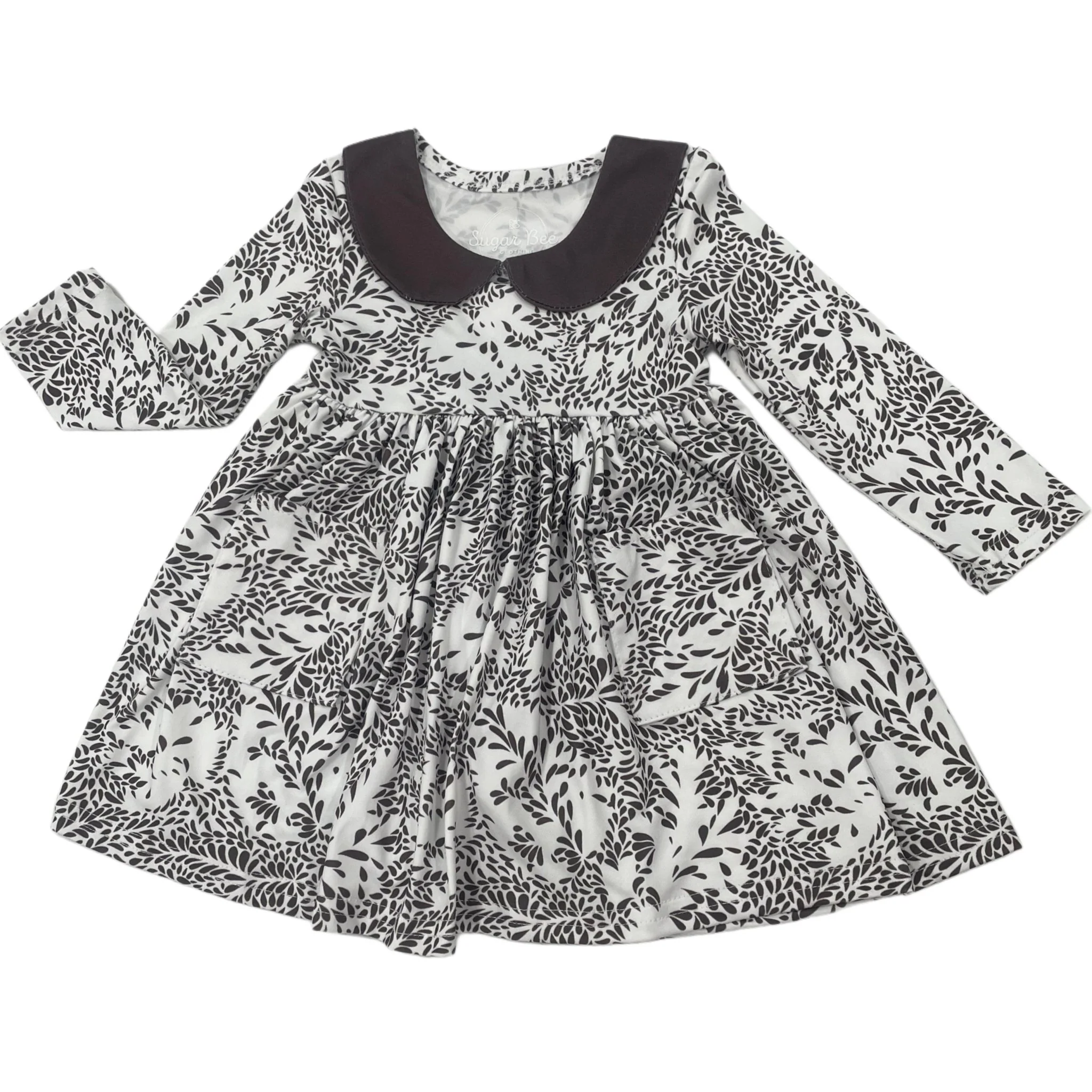 Claire Twirl Dress - Espresso Waves - Image 4