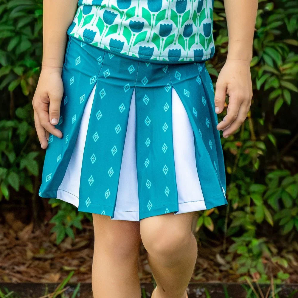 2-Piece Skort Set – Tulip Court Prep Club Diamond - Image 3