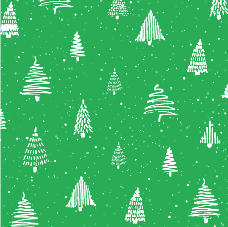 White Trees on Green - Pet Bandana Holiday Lounge - Image 2