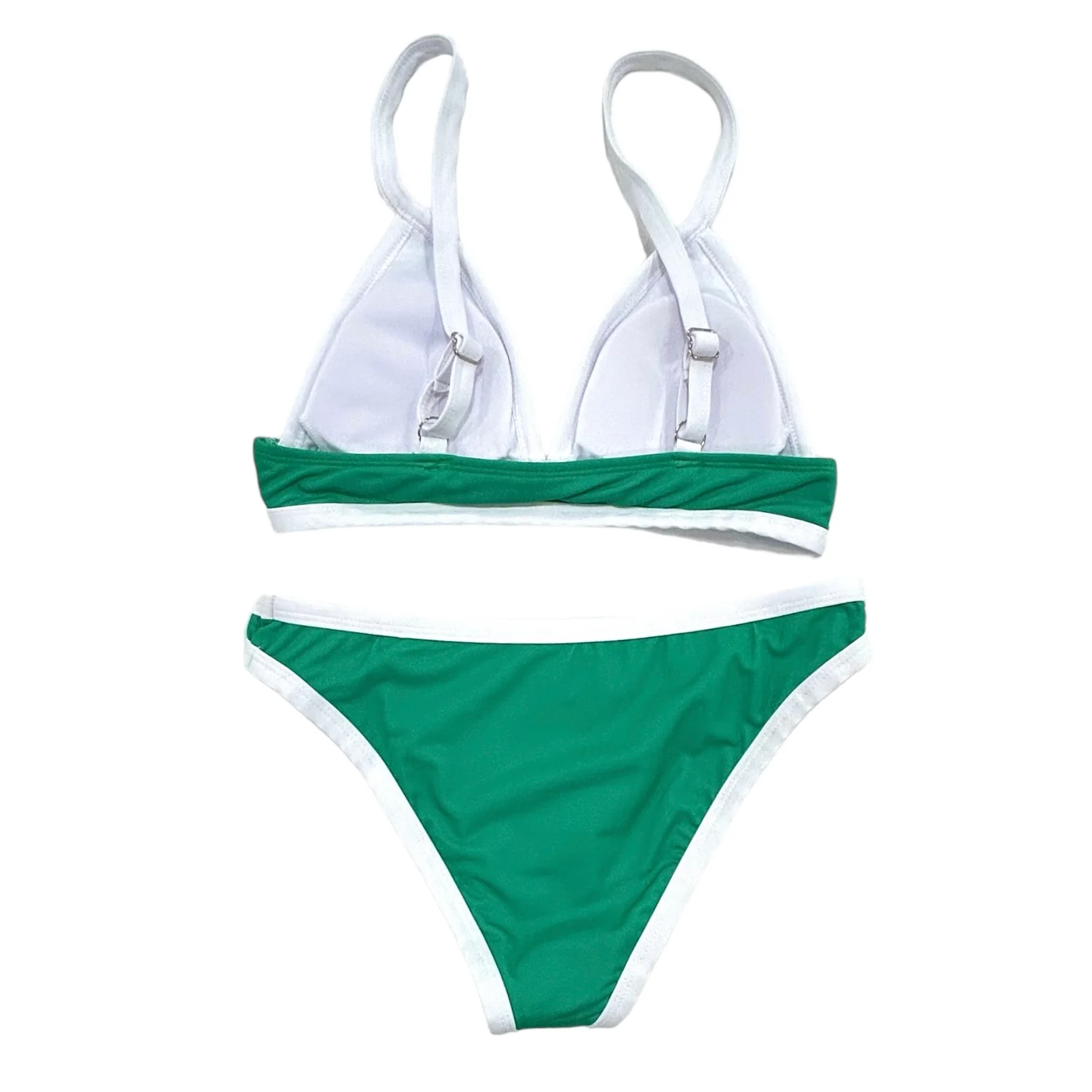 Woman's Bikini - Green Color Block - Image 5