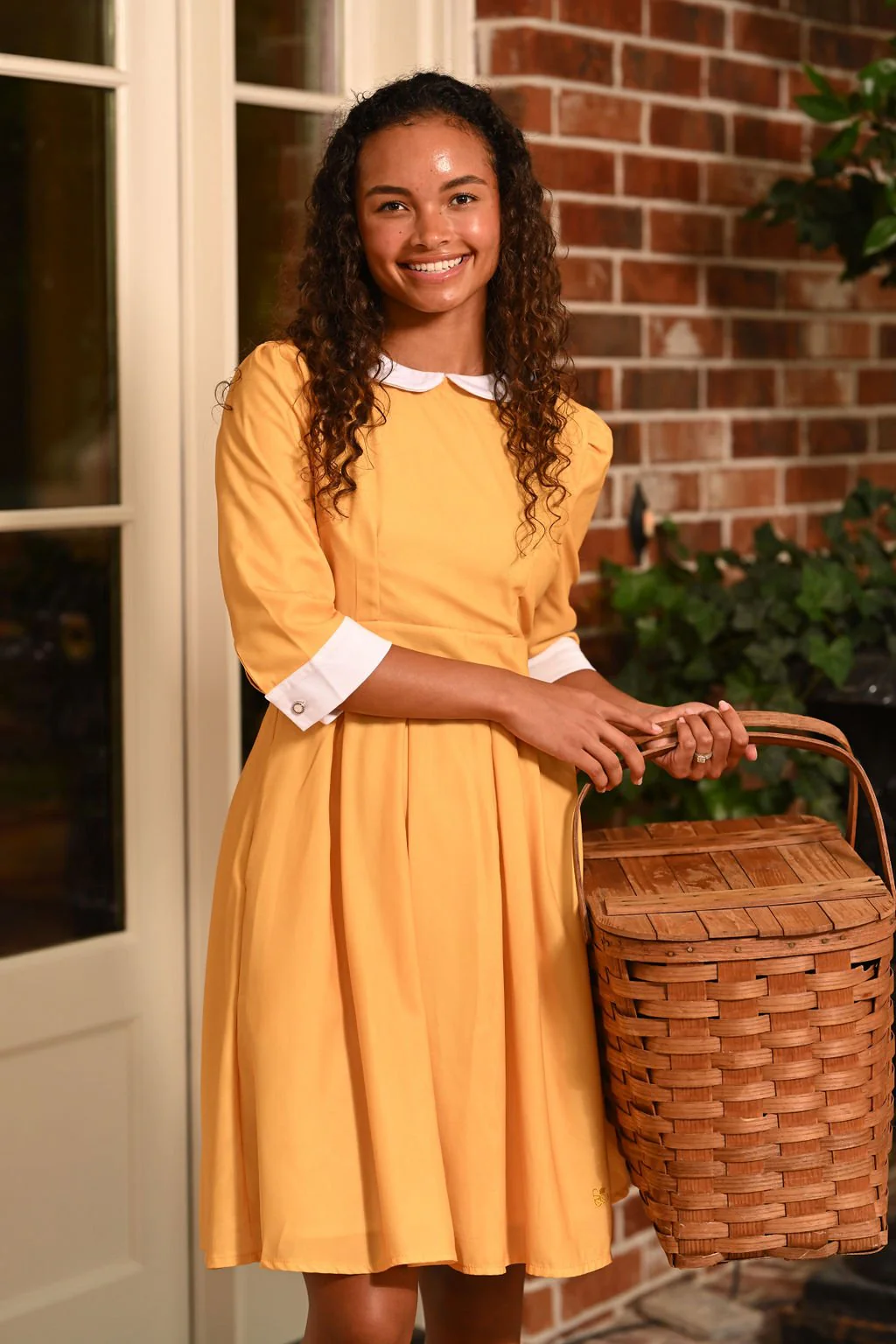 Mabel Peter Pan Dress - Amber - Image 4