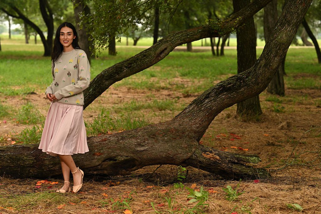 Grace Pleated Skirt - Pink+ - Image 3